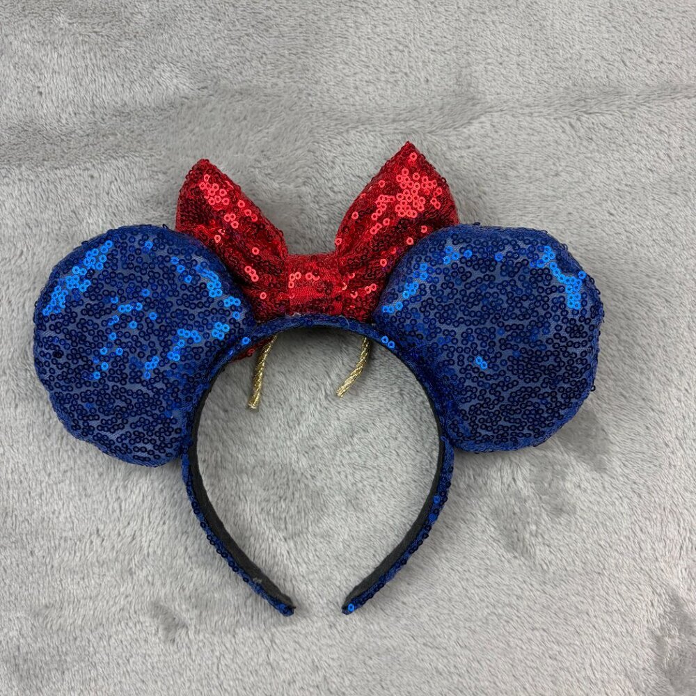 Disney Sorcerer Mickey Mouse Custom Made Sequin Ears Headband Adult Size - Picture 4 of 6